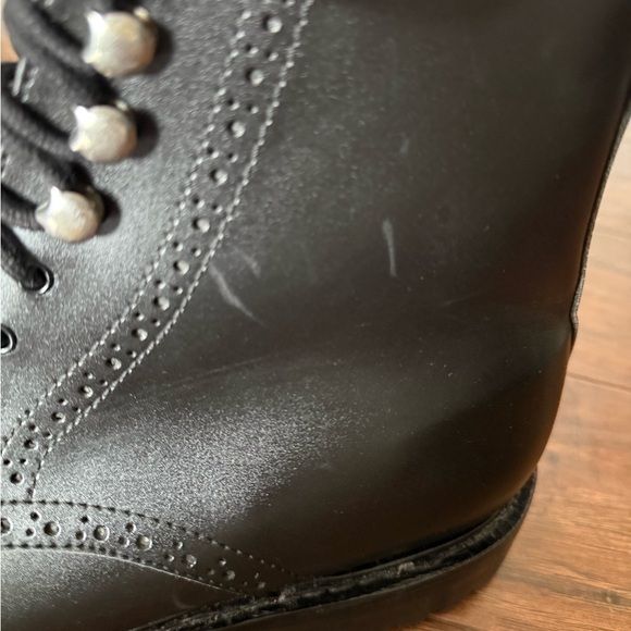 NWOT Damen Frost Paris Black Leather Cap Toe Men\'s Boots-Size 11 main image 7